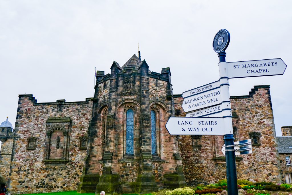 Signs in Edinburgh Castle