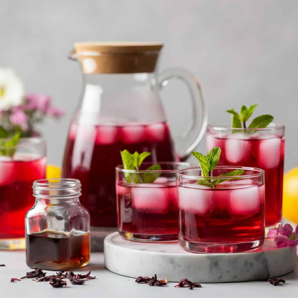 Iced herbal tea
