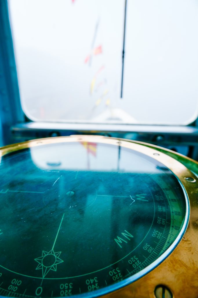 Compass for the captain on the Royal Britannia 