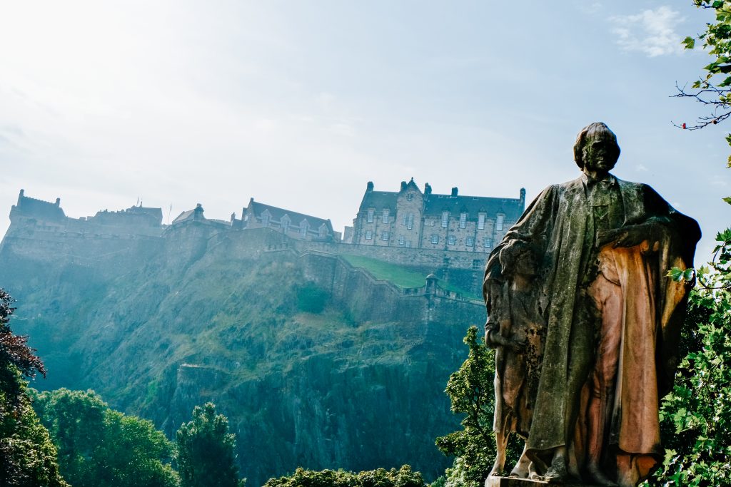 View of Edinburgh Castle on Castle Rock