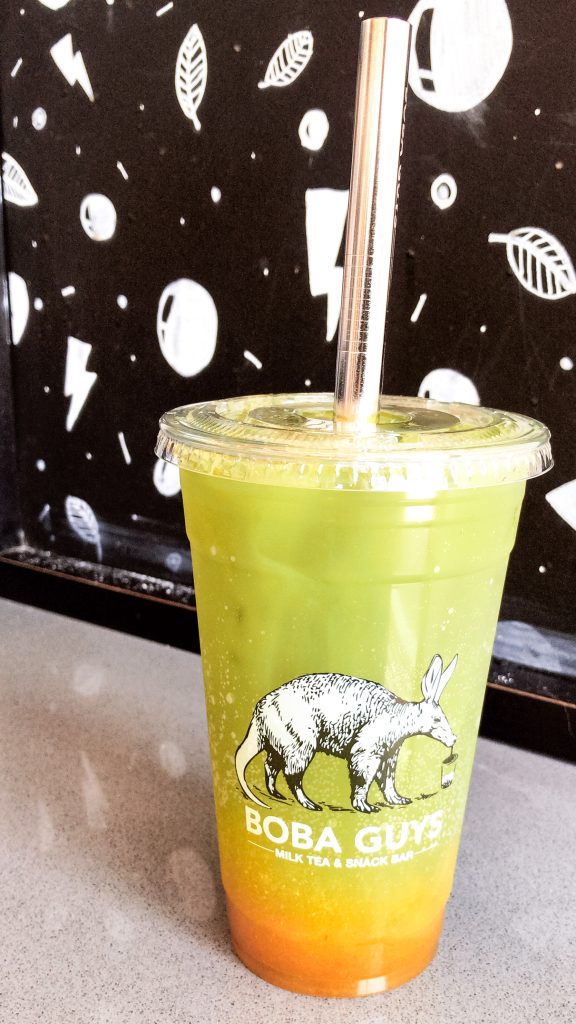 A Matchapeachu at the Boba Guys in Potrero Hill, San Francisco