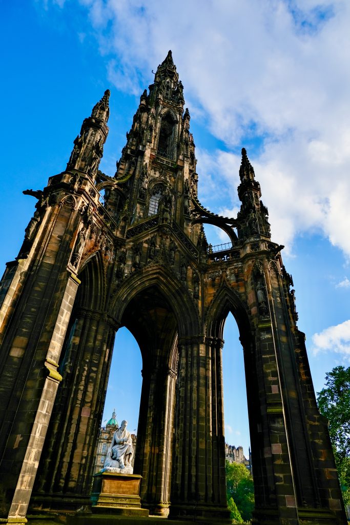 Scott Monument in Edinburgh, Scotland