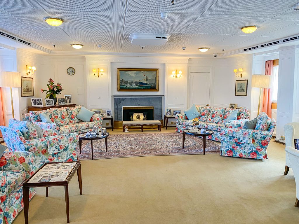 Living room on the Royal Britannia