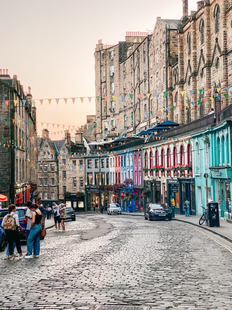 Victoria Street in Edinburgh, Scotland