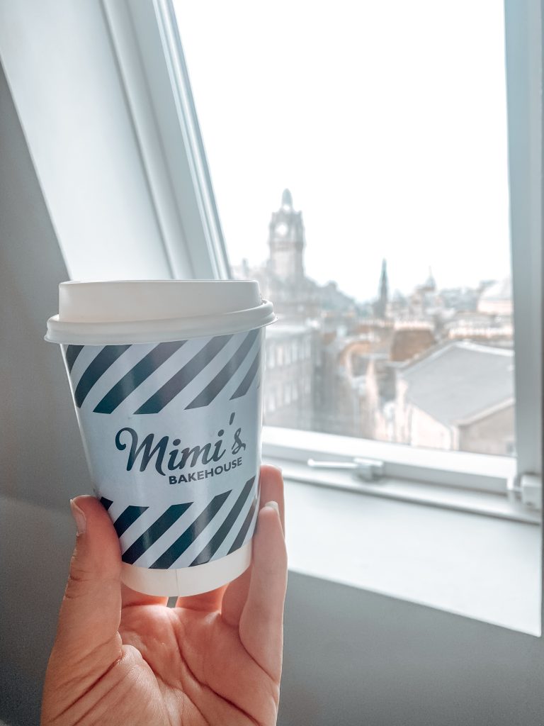 Mimi's Bakeshop Scottish Breakfast Tea from the Hotel Room in Edinburgh Scotland