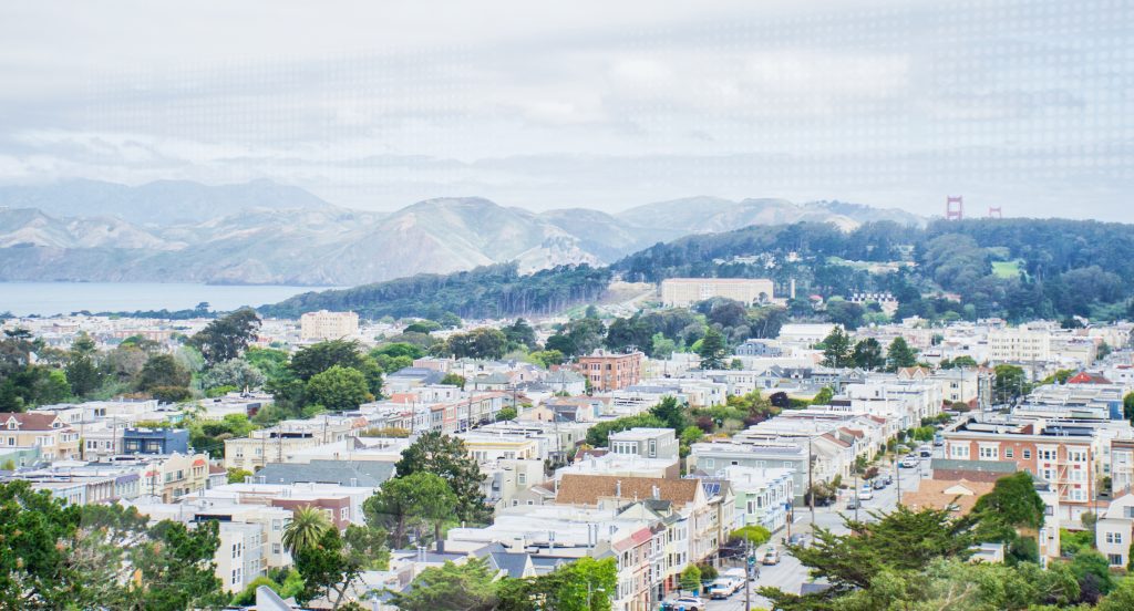 View from De Young Museum in San Francisco