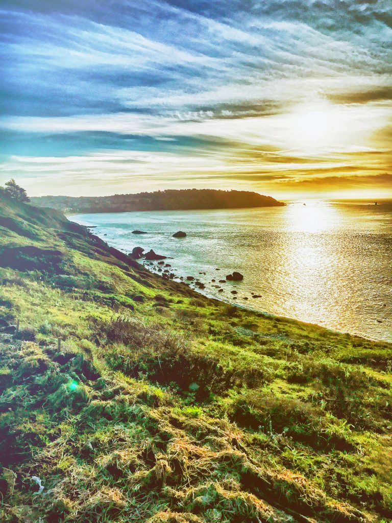 Sunset on the Pacific Ocean