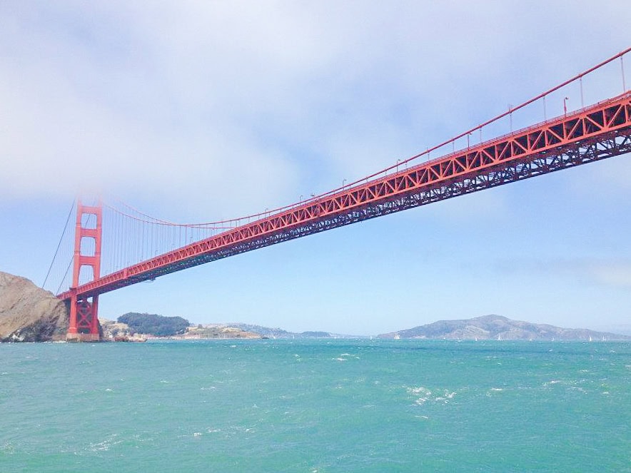 Golden Gate Bridge from the Pacific Ocean