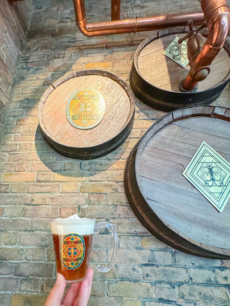 Butterbeer at the Harry Potter Store in NYC