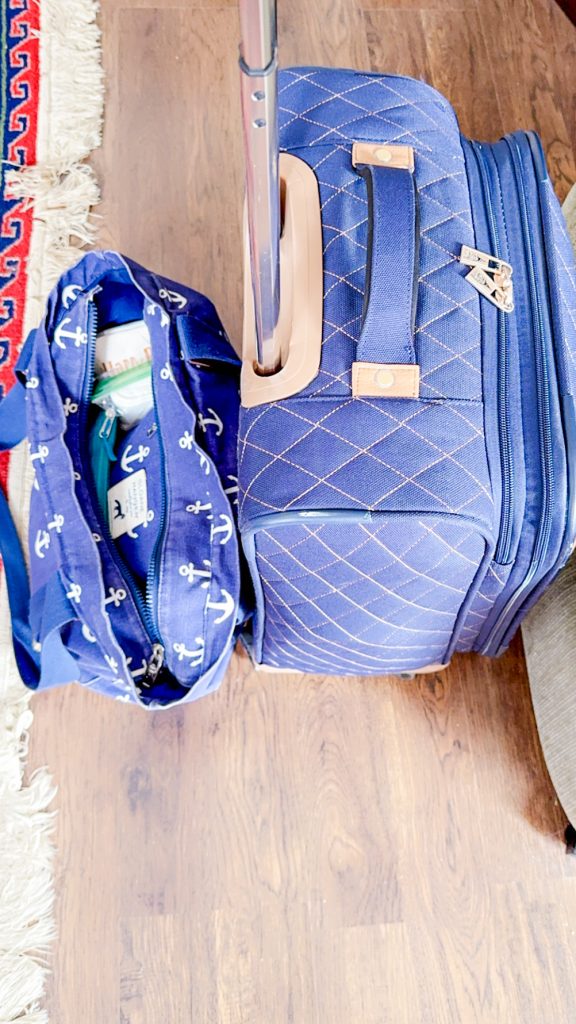 Luggage and bag for trip