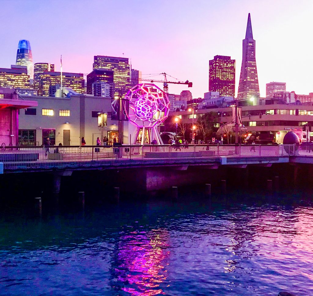 Sunset by the Exploratorium in San Francisco